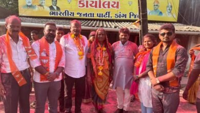 Photo of डांग जिले की बोरखल ग्रुप ग्राम पंचायत के सरपंच और सदस्यों भाजपा नेताओं ने बिन हरिफ नामांकन करवाया।