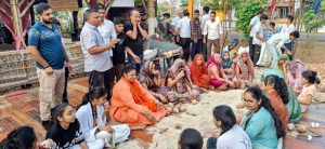 तेजस्विनी संस्कृतिधाम, वासुर्णा में चैत्र नवरात्रि महोत्सव के दौरान सेवा, साधना और आराधना के साथ मौन अनुष्ठान का शुभारंभ।