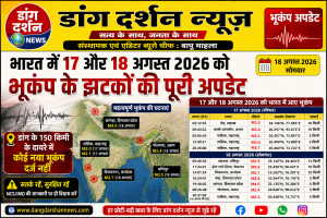 भारत में 17–18 अगस्त के भूकंप के झटके: ताजा अपडेट।