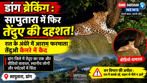 डांग जिले में तेंदुए का एक और वीडियो वायरल होने से मचा हड़कंप